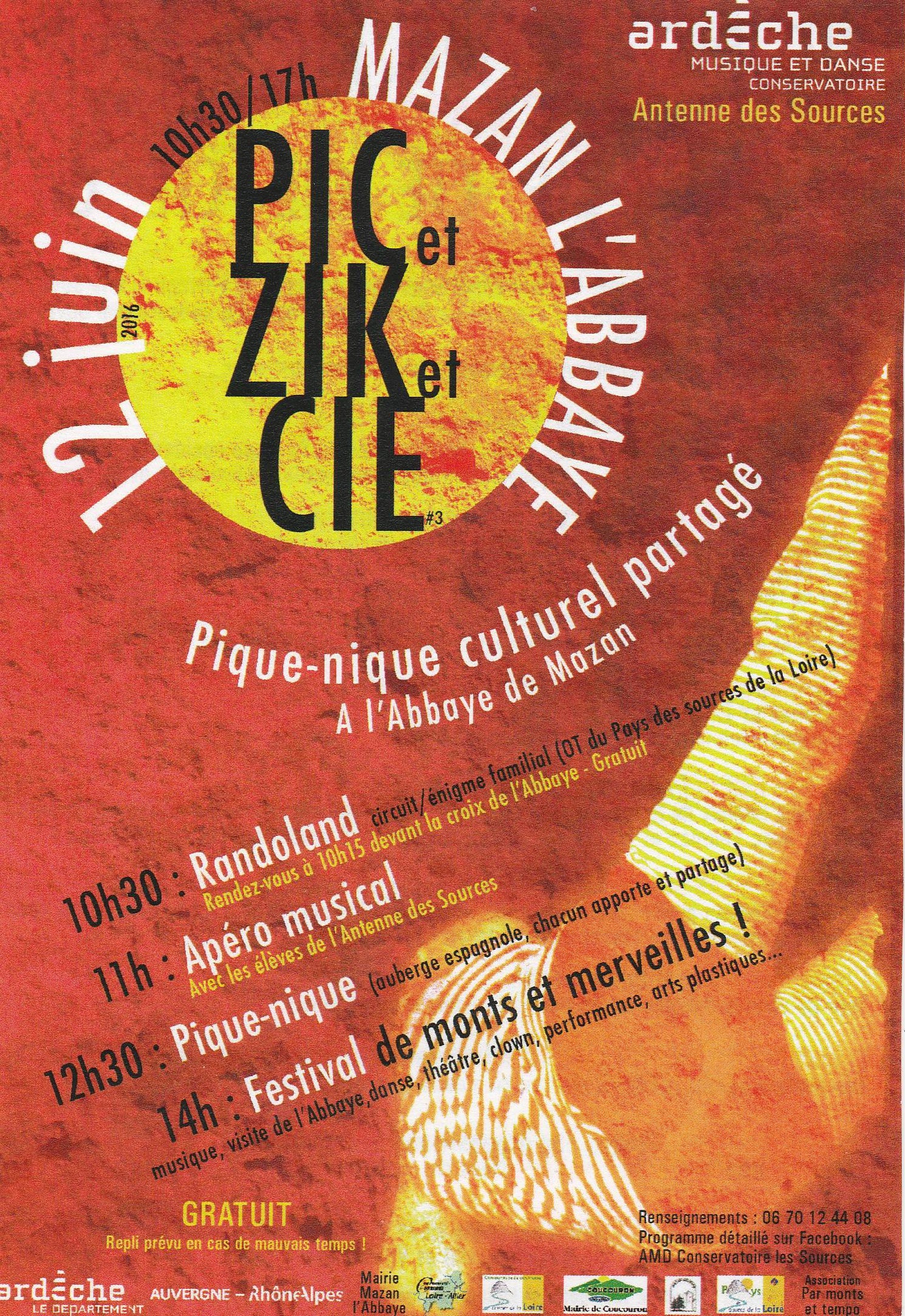 Mazan l'Abbaye (07) : PIC ET ZIK ET CIE 2016