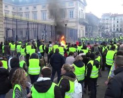 Gilets Jaunes : Manifestation au Puy-en-Velay le 01/12/18.